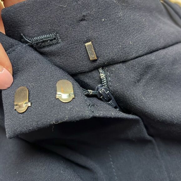 J. Crew Factory J5292 Navy cropped Ruby pant in stretch twill NWOT size 0 Flaw - Picture 9 of 9